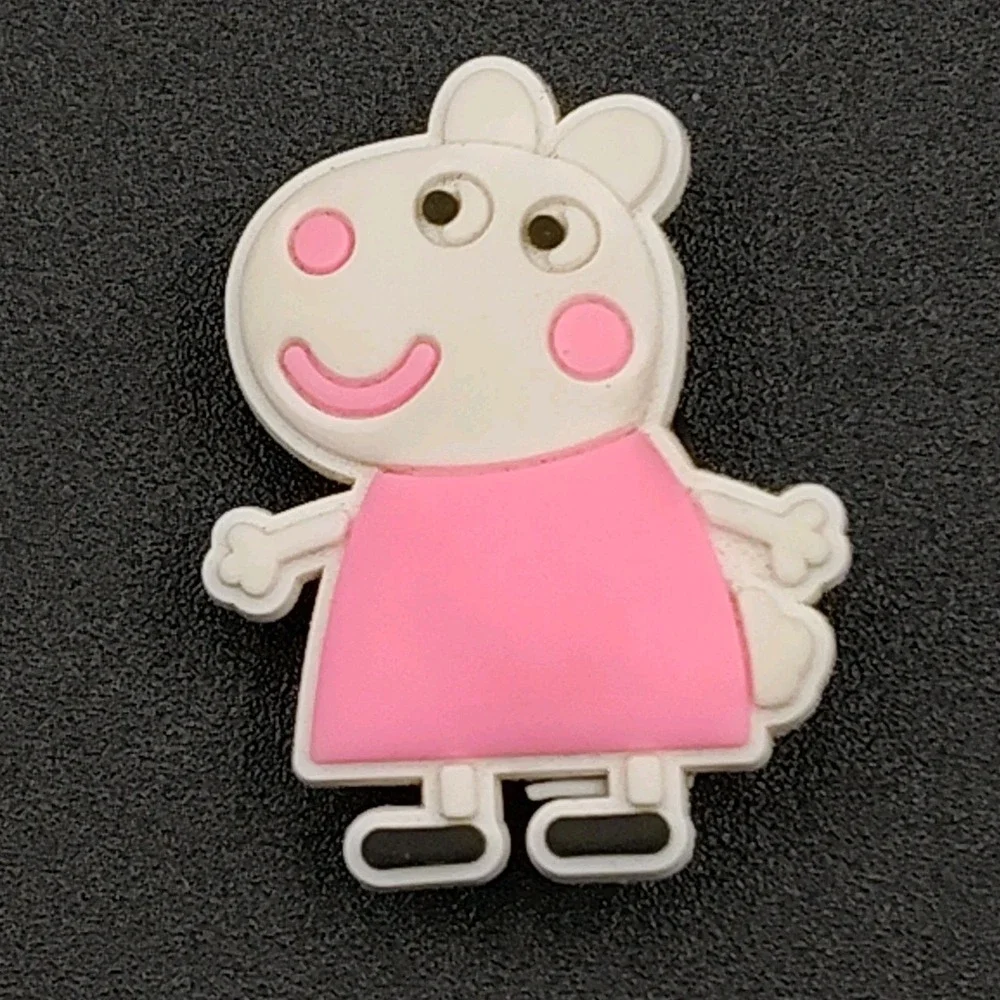 Set-3 Peppa Pigs Shoe Charms Cute‎ Characters Cartoon Wristband Accessories 📸👀